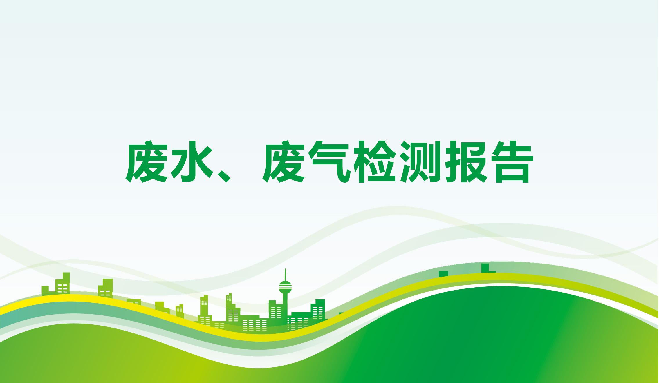 廢水、廢氣檢測報(bào)告-海一